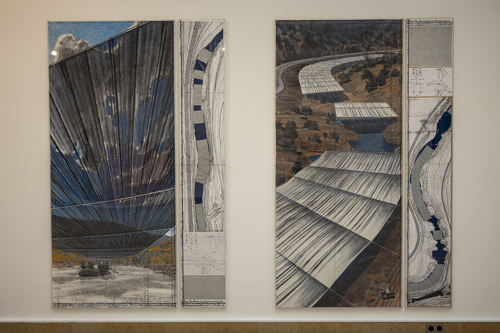 Проекта Над реката -част от изложбата Кристо: Ранни творби и нереализирани проекти